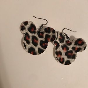 Faux leather earrings